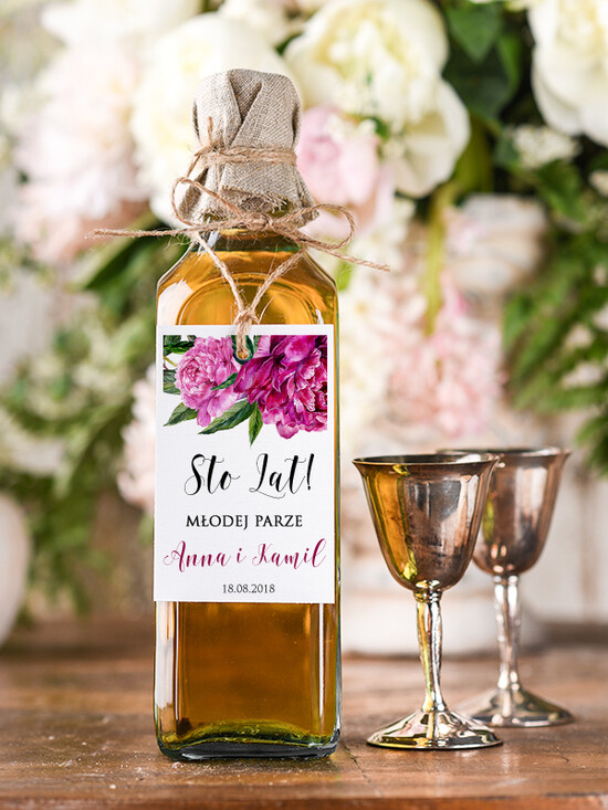 Zawieszki na butelki boho/etno/pióra zawieszka na alkohol weselny, boho wasz tekst 88/ccP/zw