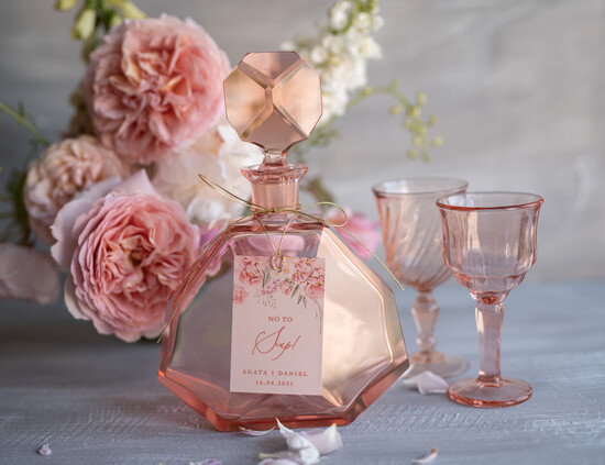 Zawieszki na butelki boho/etno/pióra ślubne zawieszki na alkohole, boho dowolne tresci 3/kalkaF/zw