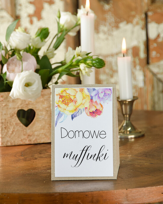 Numery na stół Boho/Etno/Pióra numerek na stół weselny, piękne kwiaty w stylu boho beda ozodoba stołu 05/glBH/nrS