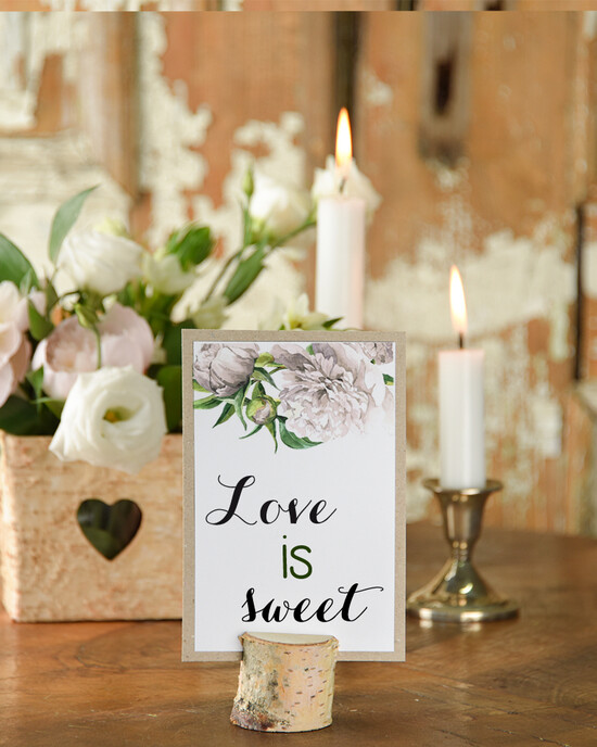 Numery na stół Rustykalne usadzenie gości numery na stół weselny, styl rustykalny prostota i minimalizm 13/rstECO/nr