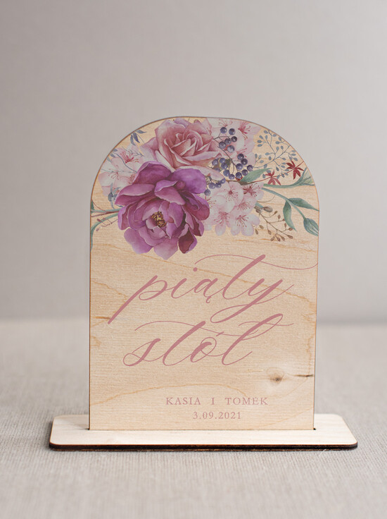 Numery na stół Rustykalne rustykalne numery na stół weselny rustykalne kwiatowe numeracje stołów weselnych  10/drw/nrS