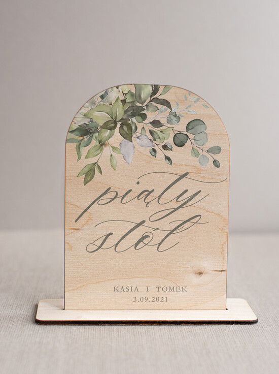 Numery na stół Rustykalne rustykalne numerki na stół weselny numeracja stołów gości weselnych  1/drw/nrS