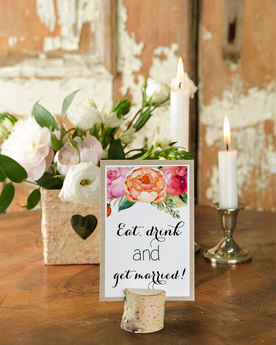 Numery na stół Rustykalne tabliczka z numerem stołu weselnego, rustykalne inspirowane naturą 04/rstKSZ/nr