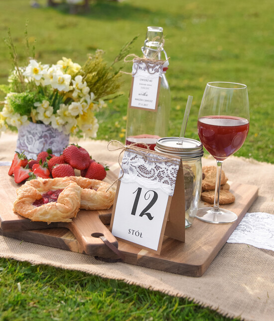 Numery na stół Rustykalne numerki na stoliki ślubne, w stylu rustykalnym 05/rstKOR1/nrS