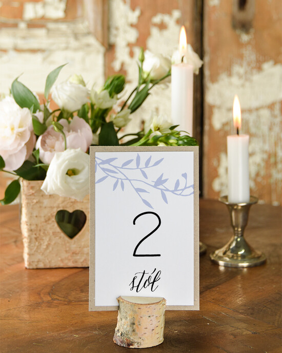 Numery na stół Otwarte jednokartkowe tabliczka z numerem stołu weselnego, eleganckie usadzenie gości 13/cc/nr
