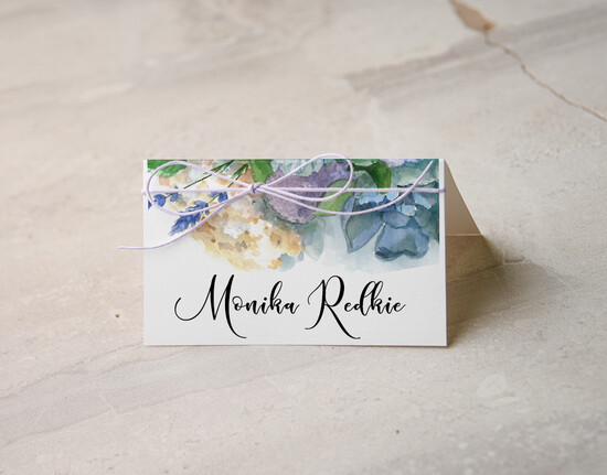 Winietki botaniczne podróżnicze  ślubne winietki wizytówki dla gości weselnych, rustykalne 17/kolbsz/w