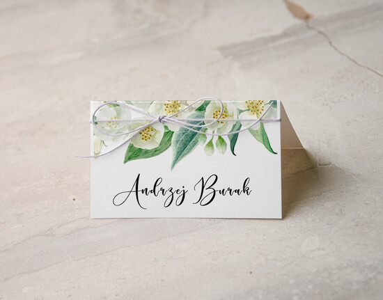 Winietki botaniczne podróżnicze  ręcznie robione winietki ślubne wizytówki dla gości weselnych, rustykalne 33/kolb/w