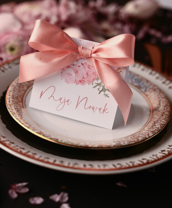 Winietki botaniczne podróżnicze  ślubne winietki wizytówki dla gości weselnych, botaniczne vintage 02/foldroz/w