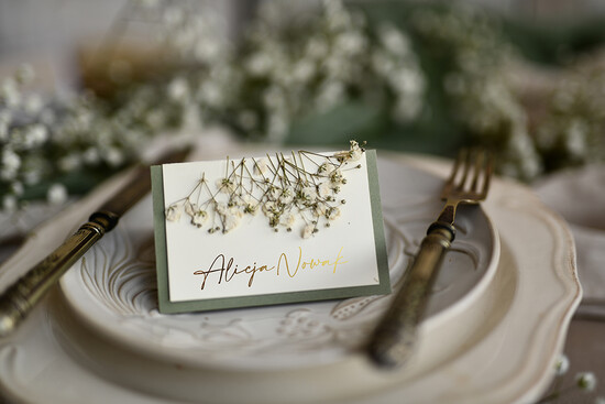 Winietki botaniczne podróżnicze  karteczki ślubne winietki weselne, eleganckie winietki na stoły weselne, wizytówki ślubne, elegancki 01/szk3/w25