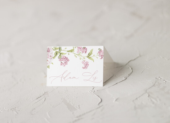 Winietki botaniczne podróżnicze  ślubne wizytówki winietki na stół weselny eleganckie winietki na stół weselny, kolorowe winietki na  02/roses/w