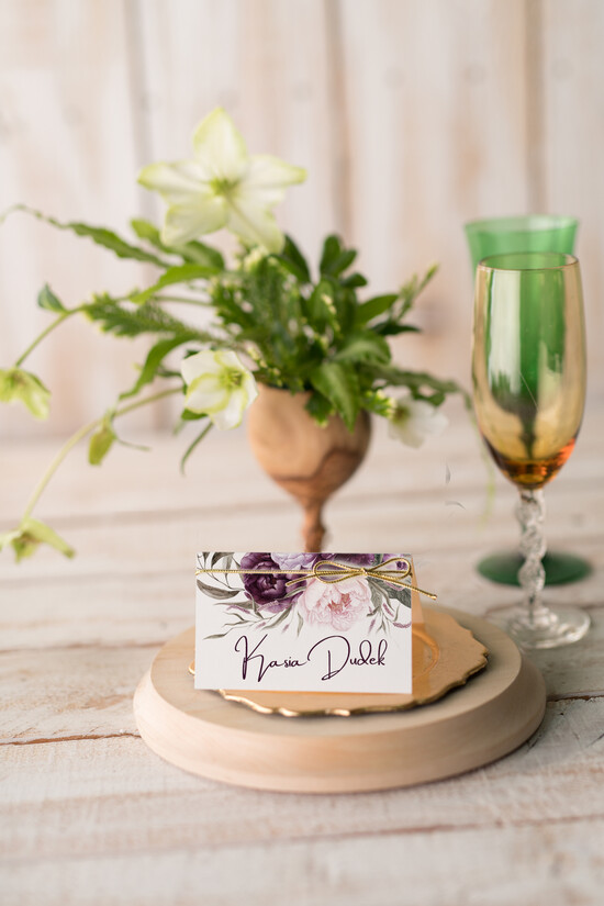 Winietki botaniczne podróżnicze  karteczki wizytówki usadzenie gości na weselu winietki botaniczne vintage   11/VbotF/w