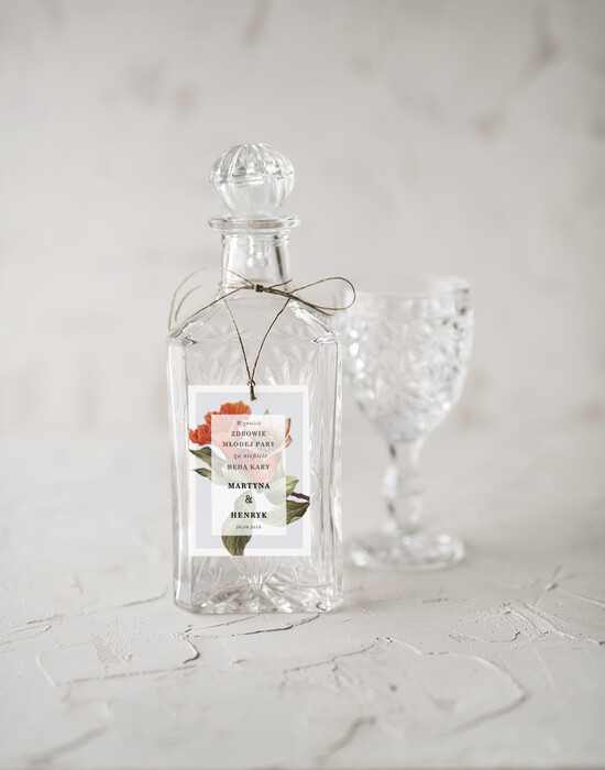 Zawieszki na butelki botaniczne podróżnicze  zawieszka etykieta na alkohole weselne, botaniczne z duzo tekstow 04/Vbot/zw