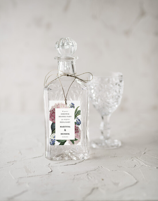Zawieszki na butelki botaniczne podróżnicze  zawieszki ślubne na butelki, botaniczne tekst dowolny 07/Vbot/zw