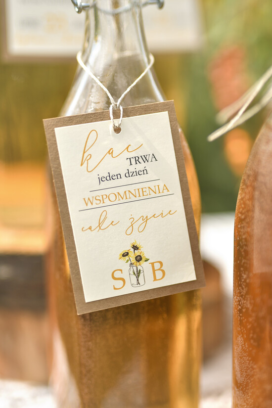Zawieszki na butelki botaniczne podróżnicze  etykiety na butelki weselne, boho z waszą treścią 45/bot/zw