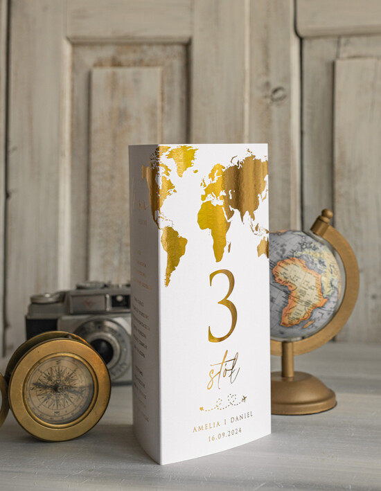 Menu botaniczne podróżnicze  menu ślubne z planem posiłków, numer stołu i menu w jednym, karta drinków na weselu, menu weselne z  01/passKzl/m3