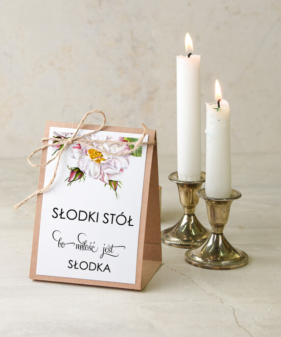 Numery na stół botaniczne podróżnicze  numery na stoły weselne, kwiaty boho piekne kolory 03/bot/nrS