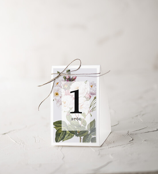 Numery na stół botaniczne podróżnicze  tabliczka z numerem stołu weselnego, kwiaty boho piekne kolory 12/Vbot/nrS