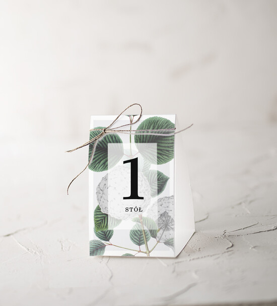 Numery na stół botaniczne podróżnicze  numerek na stół weselny, przepiekne ilustracje w stylu boho 13/Vbot/nrS
