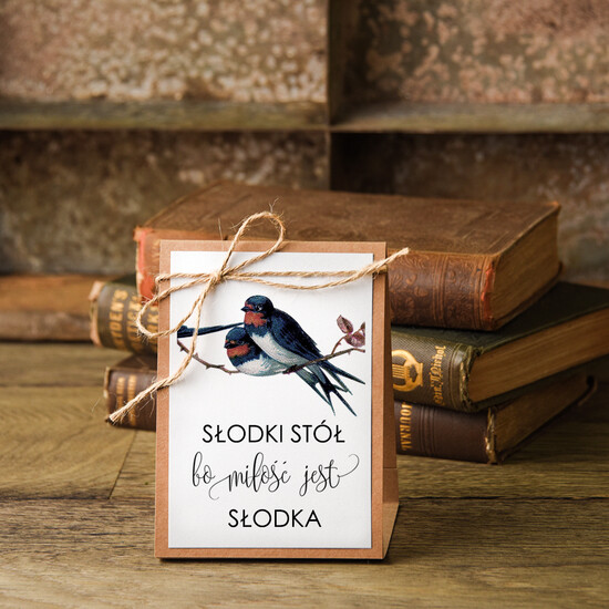 Numery na stół botaniczne podróżnicze  numerek stojak na stół weselny, przepiekne ilustracje w stylu boho 28/bot/nrS