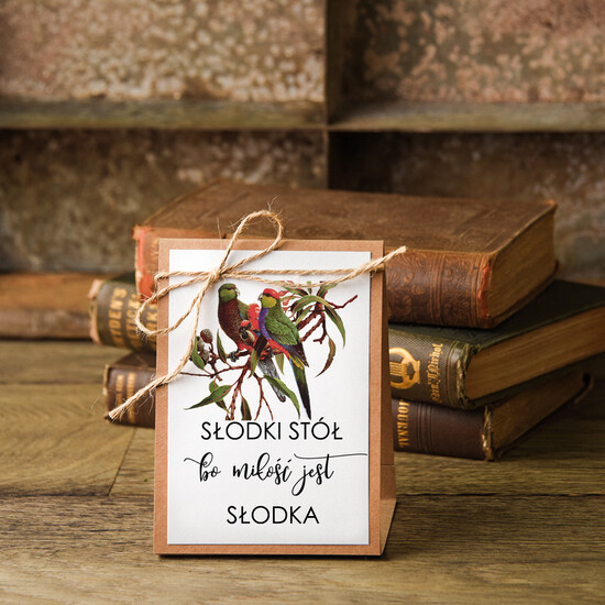 Numery na stół botaniczne podróżnicze  usadzenie gości numery na stół weselny, kwiatowe romantyczne boho 29/bot/nrS