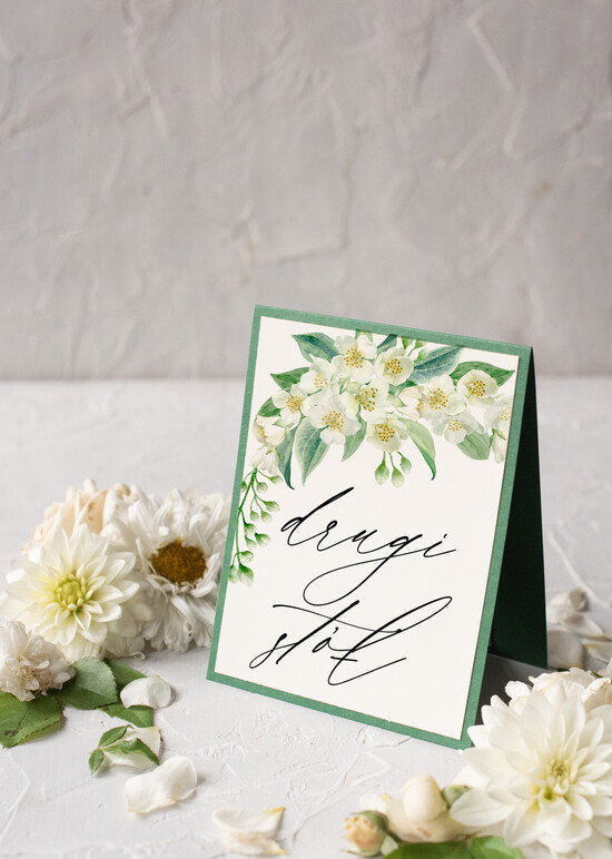 Numery na stół botaniczne podróżnicze  numerek na stół weselny grafika w stylu rustykalnym numeracja stołów weselnych  09/owb/nrS