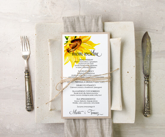 Menu akwarele menu weselne plan podawania posiłków na weselu, malowane akwarele wasza tresc 17/akwECO/m