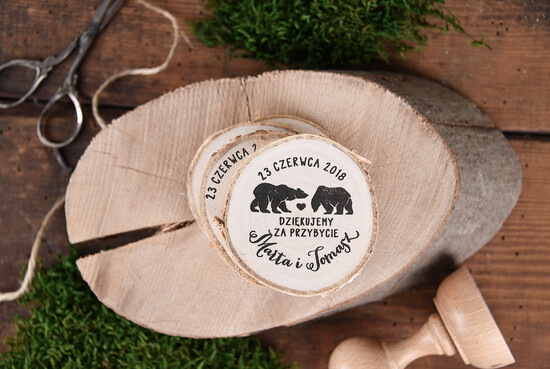 Podziękowania dla Gości Weselnych Magnesy breloki Zdrapki podziękowania gościom weselnym, super magnesy na lodówkę 005/drssMb1/mg