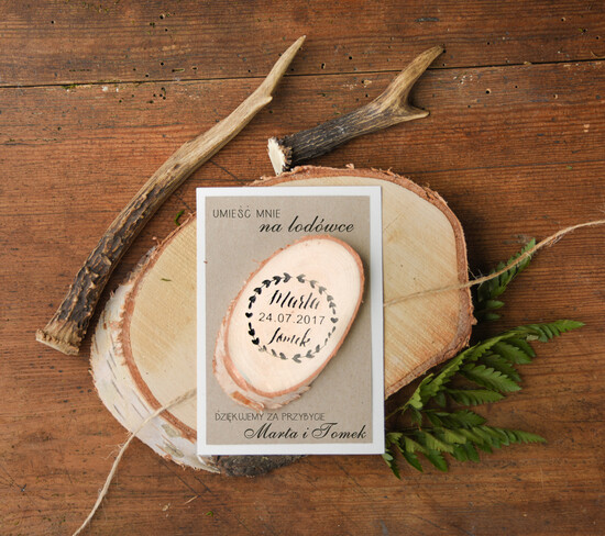 Podziękowania dla Gości Weselnych Magnesy breloki Zdrapki prezenty dla gości weselnych, magnesy dla gości 08/drss/mg