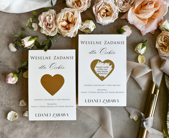 Podziękowania dla Gości Weselnych  breloki Zdrapki magnesy podziękowania podarunki dla gości weselnych, zdrapka z zadaniami dla gości weselnych 03/zdrZad/podz