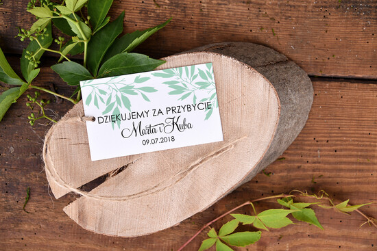Podziękowania dla Gości Weselnych Zawieszki bileciki do prezentów podziękowania dla gości weselnych, zawieszki do prezentów 08/kolb/tagp