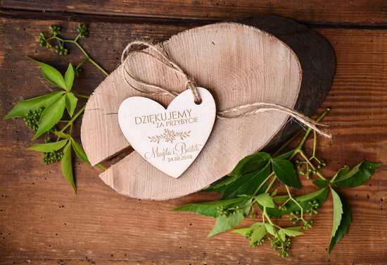 Podziękowania dla Gości Weselnych Zawieszki bileciki do prezentów prezenty dla gości na weselu, zawieszki do prezentów dla gości 10/rstKOR/pg