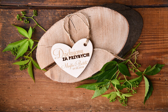 Podziękowania dla Gości Weselnych Zawieszki bileciki do prezentów prezent dla gości weselnych, zawieszki do waszych podarków dla gości 13/rstKOR/pg