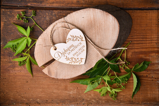 Podziękowania dla Gości Weselnych Zawieszki bileciki do prezentów podziękowania dla gości po weselu, zawieszki do prezentów 15/rstKOR/pg