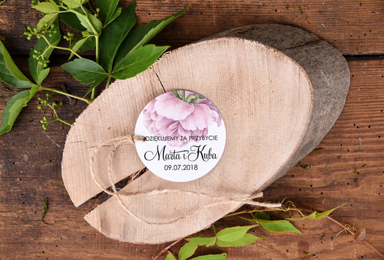 Podziękowania dla Gości Weselnych Zawieszki bileciki do prezentów oryginalne prezenty dla gości weselnych, oryginalne zawieszki do prezentów 26/kolb/tago
