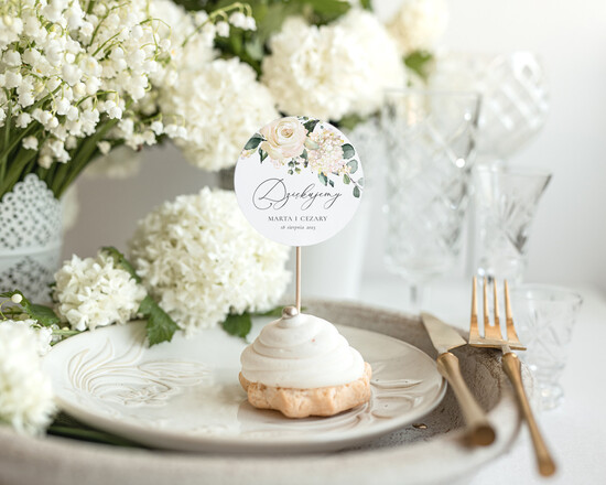 Podziękowania dla Gości Weselnych Zawieszki bileciki do prezentów podarunki dla gości weselnych, bilecik do własnego pomysłu na prezent dla Goście weselnych  01/botR/tago