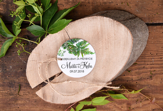 Podziękowania dla Gości Weselnych Zawieszki bileciki do prezentów podziękowania dla gości weselnych, oryginalne zawieszki do prezentów 40/rstSZN/tago