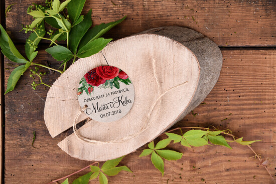 Podziękowania dla Gości Weselnych Zawieszki bileciki do prezentów piękne podziękowania, bileciki do podziękowań dla gości 07/BHszK/tago