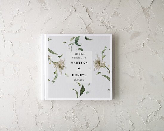 Księgi wpisów gości botaniczne oryginalna księga gości i album do instaxa w jednym, boho romantyczne kwiaty wasza tresc 08/Vbot/kwg