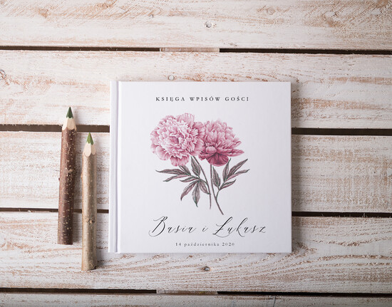 Księgi wpisów gości botaniczne ksiega gosci do wklejania zdjec i wpisy gosci, w stylu boho wasze imiona i data 04/VbotF/kwg