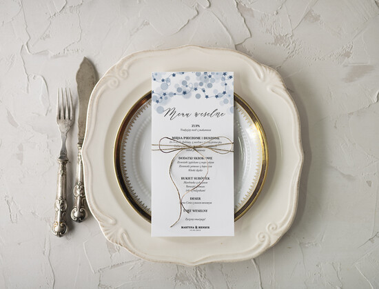 Menu rustykalne menu weselne na stoły karta dań weselnych, rustykalne ekologiczne wasza tresc 06/NWK/m