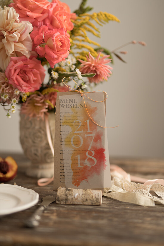 Menu rustykalne weselne menu karta potraw weselnych, rustykalne ekologiczne wasza tresc 08/ecokalka/m