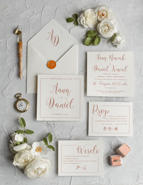 Zaproszenia ślubne Minimalistyczne Proste Zaproszenia Ślubne Minimalistyczne Zaproszenia na Ślub Delikatne Zaproszenie Ślubne 01/mini/z