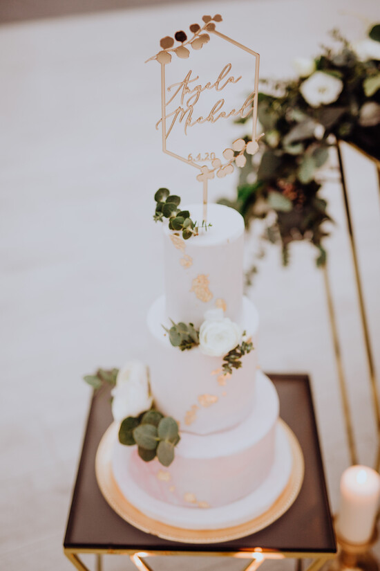 Figurki na tort / cake topper statuetki akryl błyszczący napis ozdoby na tort weselny złota pleksi 01/geotus/ST