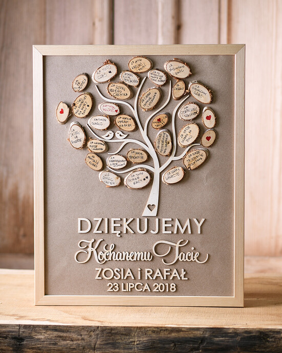 Prezenty, Podziękowania dla Rodziców Podziękowania dla rodziców w ramie prezenty dla rodziców w dniu ślubu, rustykalna rama drzewko wasze imiona 06/RODZz/rama