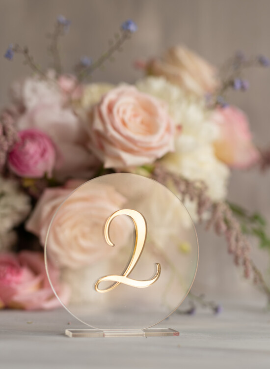 Numery na stół Akryl tabliczka z numerem stołu weselnego, nowoczesny przezroczysty akryl 5/akryl/nrS