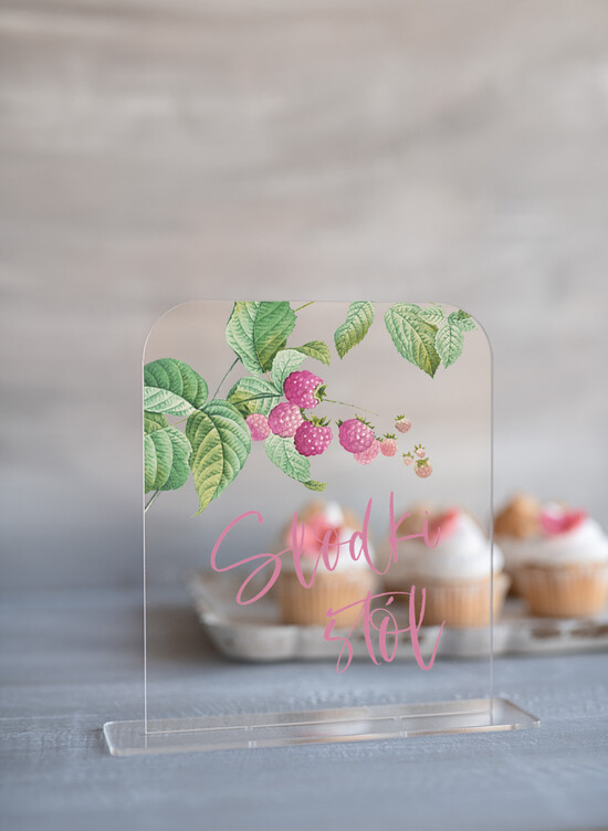 Numery na stół Akryl numerek na stół weselny eleganckie najpiękniejsze przezroczysty akryl 25/akrylUVd/nrS