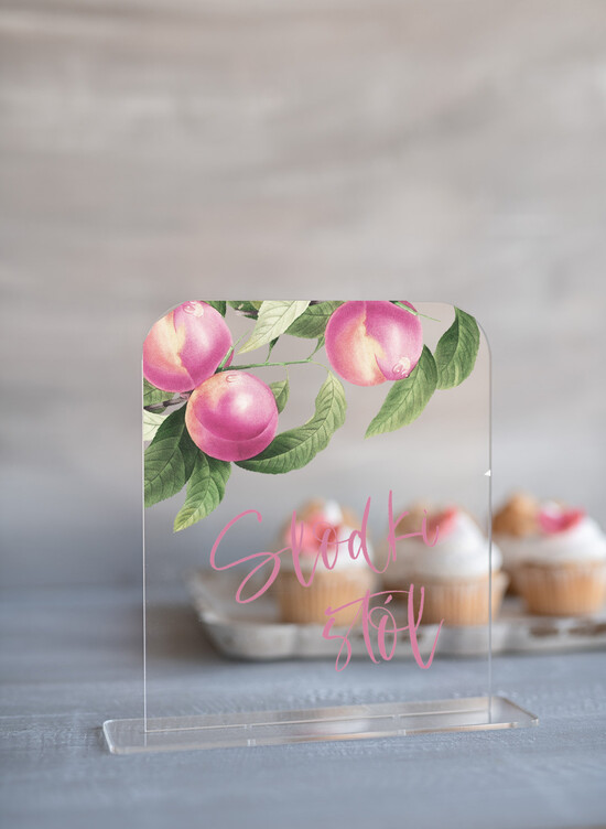 Numery na stół Akryl numerek na stół weselny eleganckie najpiękniejsze przezroczysty akryl 24/akrylUVd/nrS