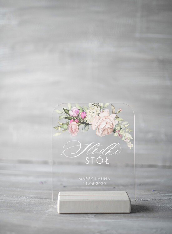 Numery na stół Akryl numerki na stół stoły weselne, litery złote lustro 3/akrylUVd/nrS