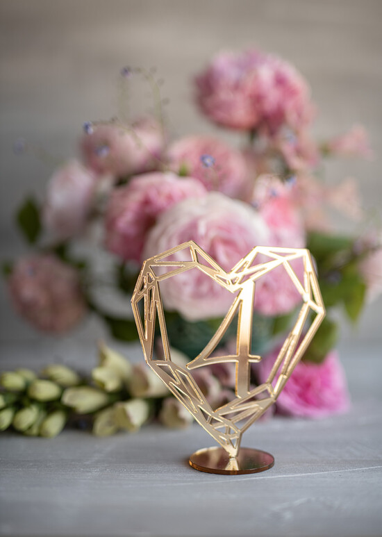 Numery na stół Akryl tabliczka z numerem stołu weselnego, akryl 24/akryl/nrS