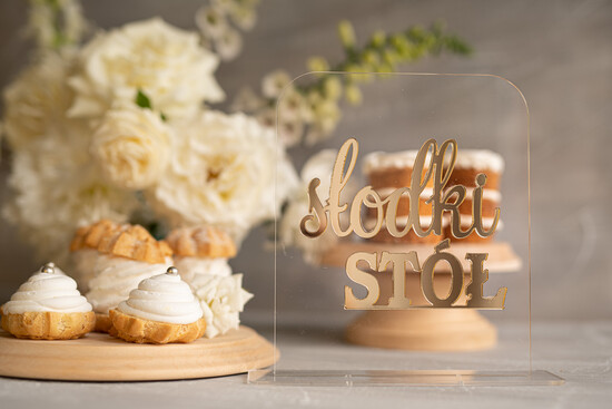 Numery na stół Akryl numery na stoły weselne, przezroczyste najpiekniejsze eleganckie 202/akryl/nrS